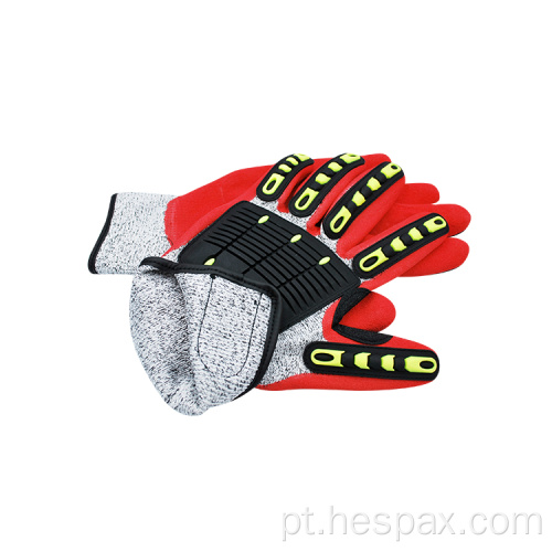 HESPAX CUTO TPR Resistente TPR protegido Anti-Impact Mining Glove